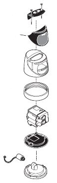 Sloan G2 EBV-149-A Cover, Ring, and Sensor Assembly (for Zurn Water Closets)