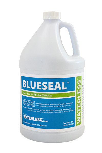 Waterless 1101 BlueSeal Trap Liquid, 1 Gallon Bottle