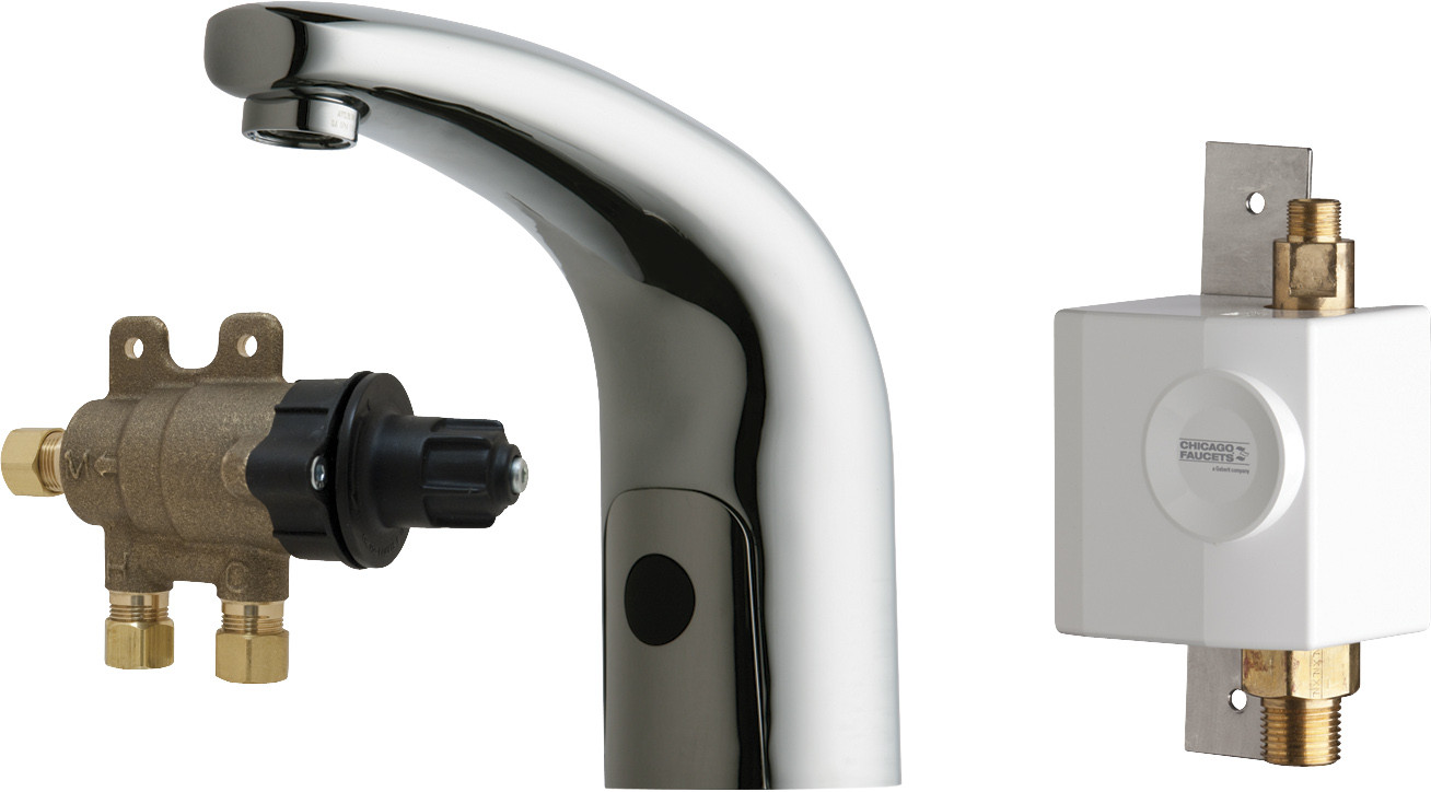 Chicago 116.971.AB.1 HyTronic Traditional Sink Faucet with Dual Beam Infrared Sensor