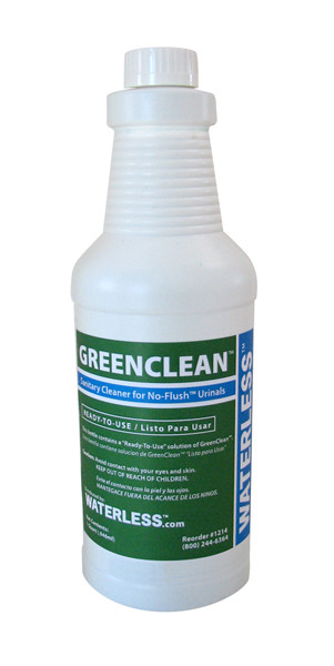 Waterless 1214 GreenClean Sanitary Cleaner, 1 Quart Bottle (Discontinued)