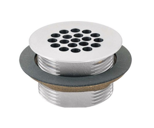 Haws 6463 Vandal-Resistant Waste Strainer Satin Chrome