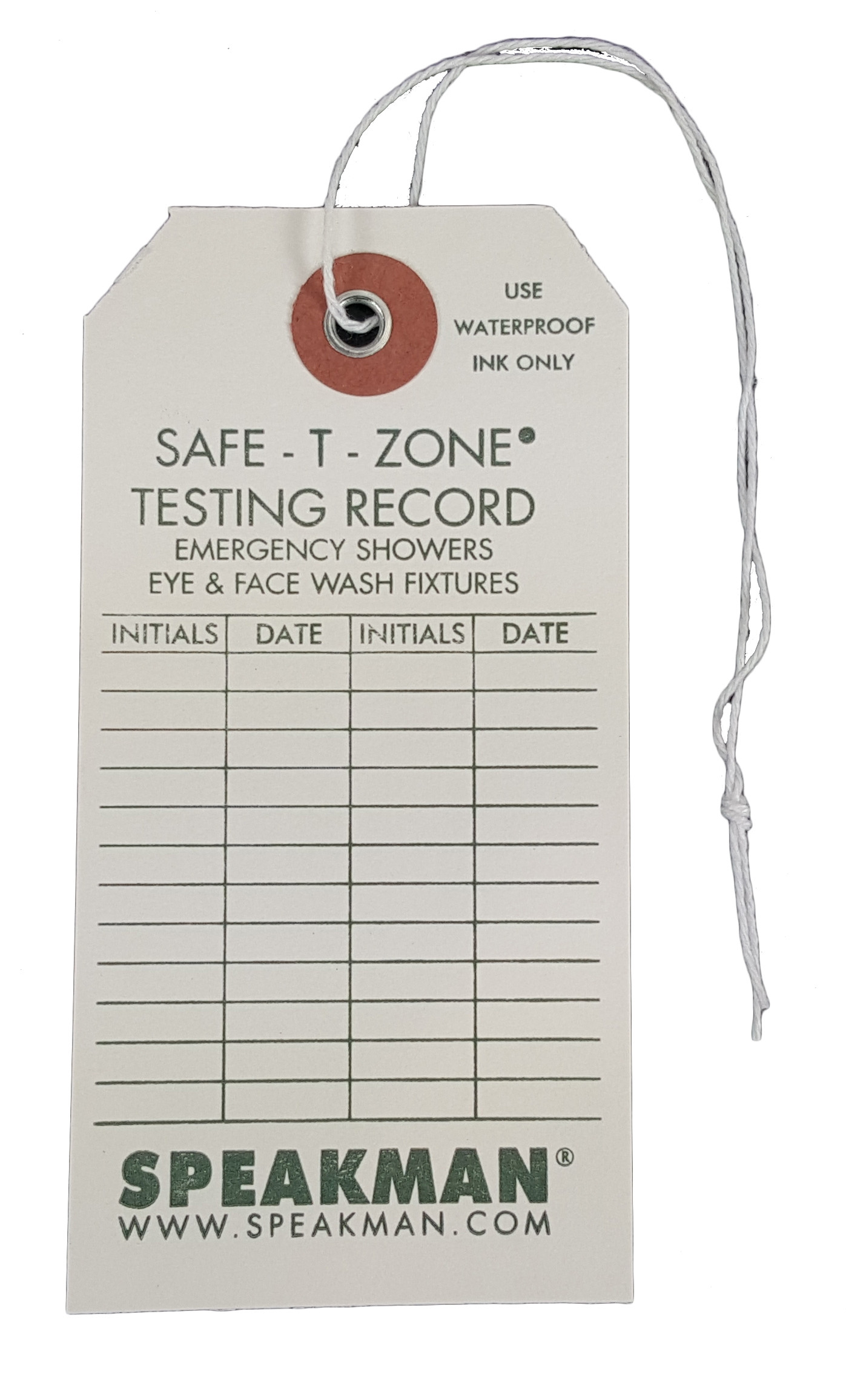 Speakman RPG99-0094 Inspection Tags (10 Included)