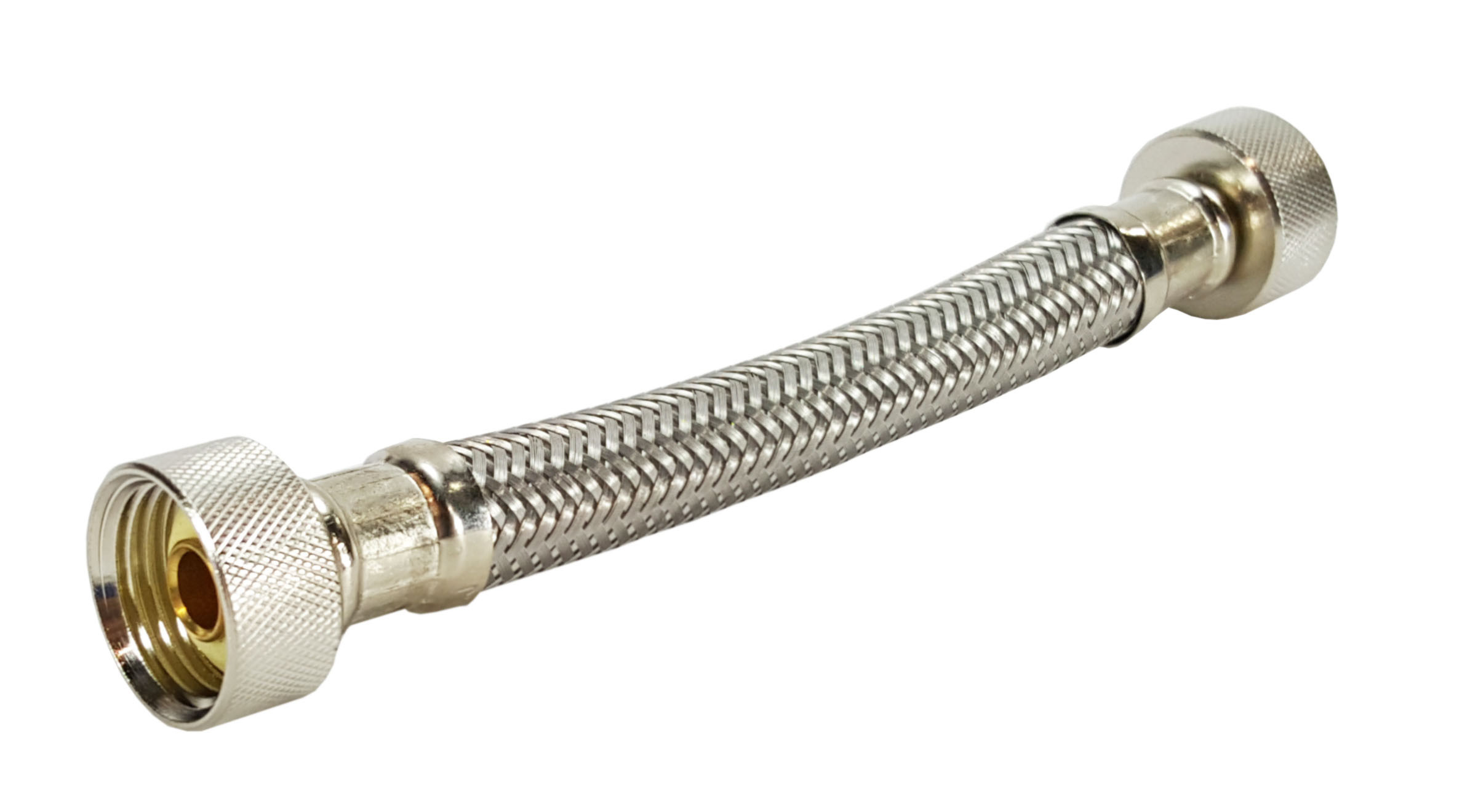 Acorn 2195-010-000 6-1/4" Stainless Steel Braided Hose 1/2" Female X 1/2" Female