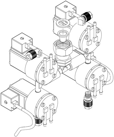 Intersan SF4SET9 Sanifount 4-User Manifold (Discontinued)