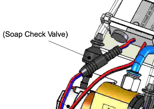 Intersan SPCHV-B Black Check Valve For No-Touch Soap Systems