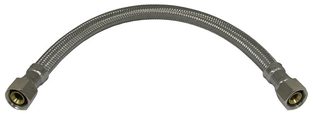 Zurn 60249332 Stainless Steel Braided Hose, 3/8 Compression X3/8 (Discontinued)