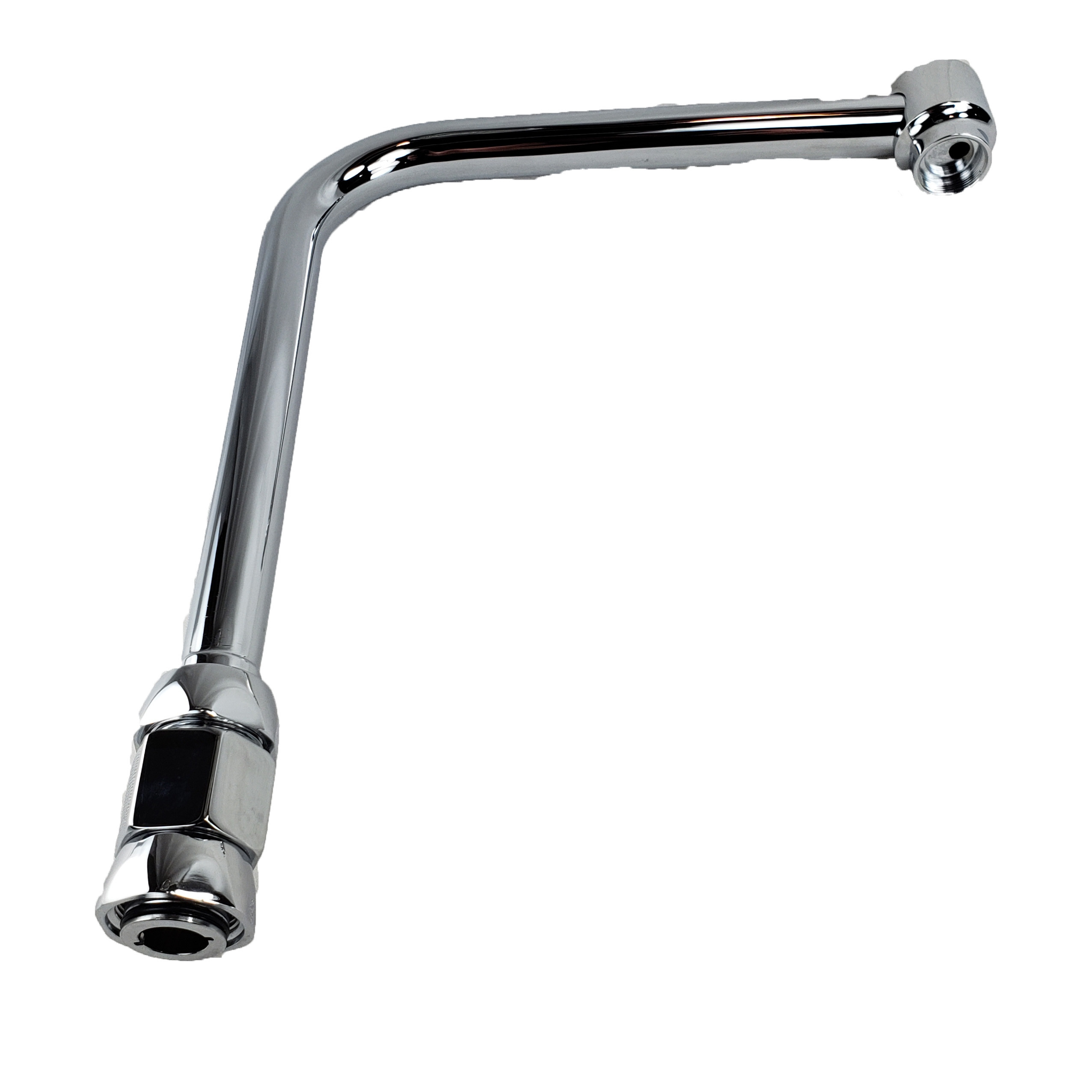 Zurn G67986 Spout Assy (Lead Free) 8" Bent Riser, S-140, Restricted Swing