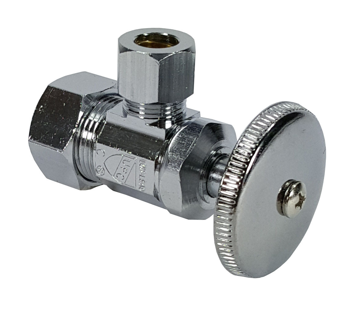 McGuire LFST09 LF Angle Stop, 1/2 Nom Compression x 3/8