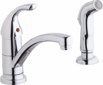 Elkay LK1501CR Kitchen Faucet w/ Spray- Chrome Plated