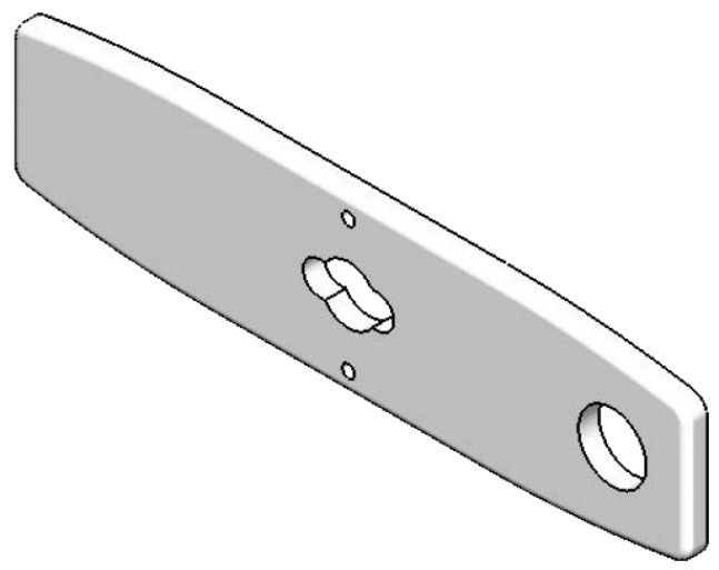 T&S Brass 018251-45 Smt Deck Plate, 8" C/C Mounting Pattern