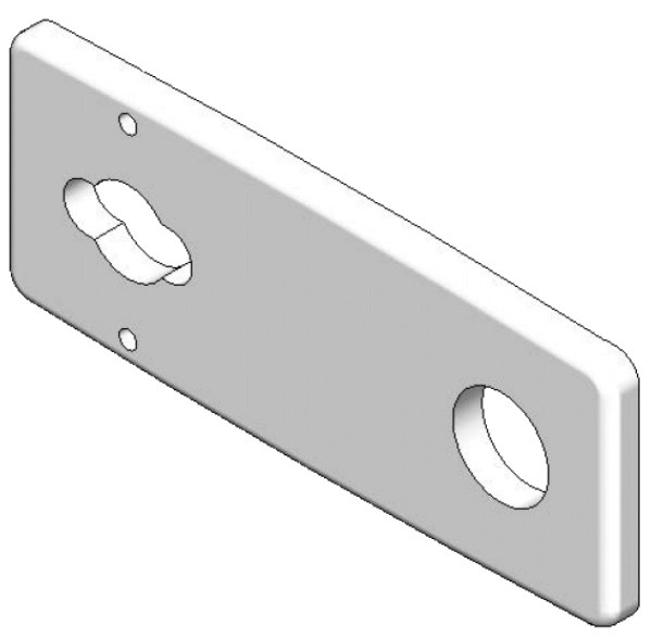 T&S Brass 018250-45 Smt Deck Plate, 4" C/C Mounting Pattern