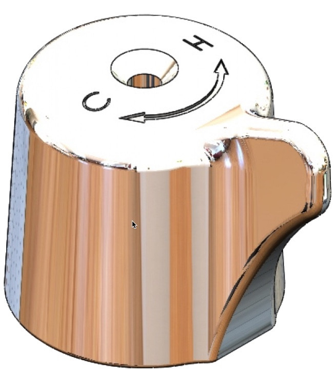 Handle, Chekpoint Ec-Smt Thermostatic Mixing Valve