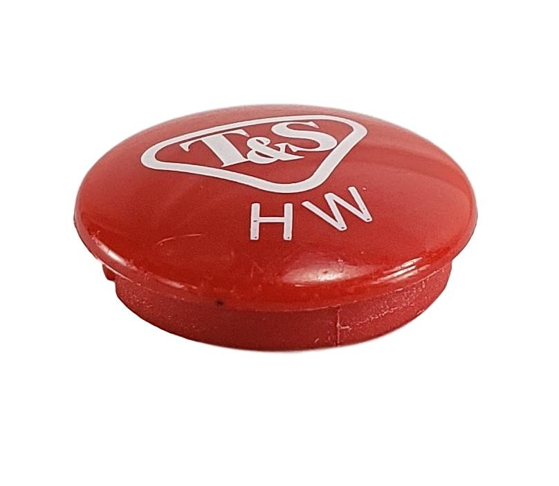 T&S Brass 001194-45NS Snap-In Index Button, Red (HW), T&S LOGO