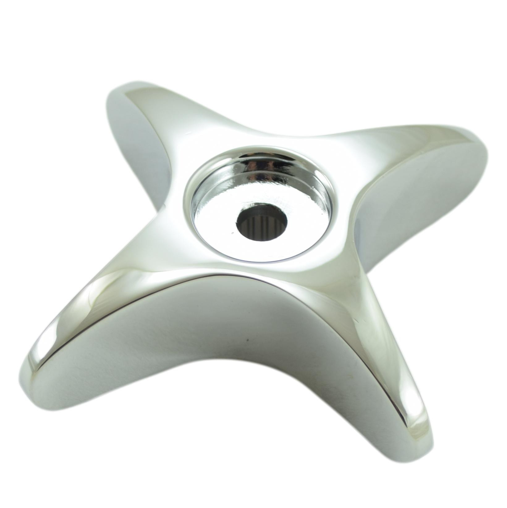 T&S Brass 002521-45NS 4-Arm Kitchen Handle, Chrome-Plated