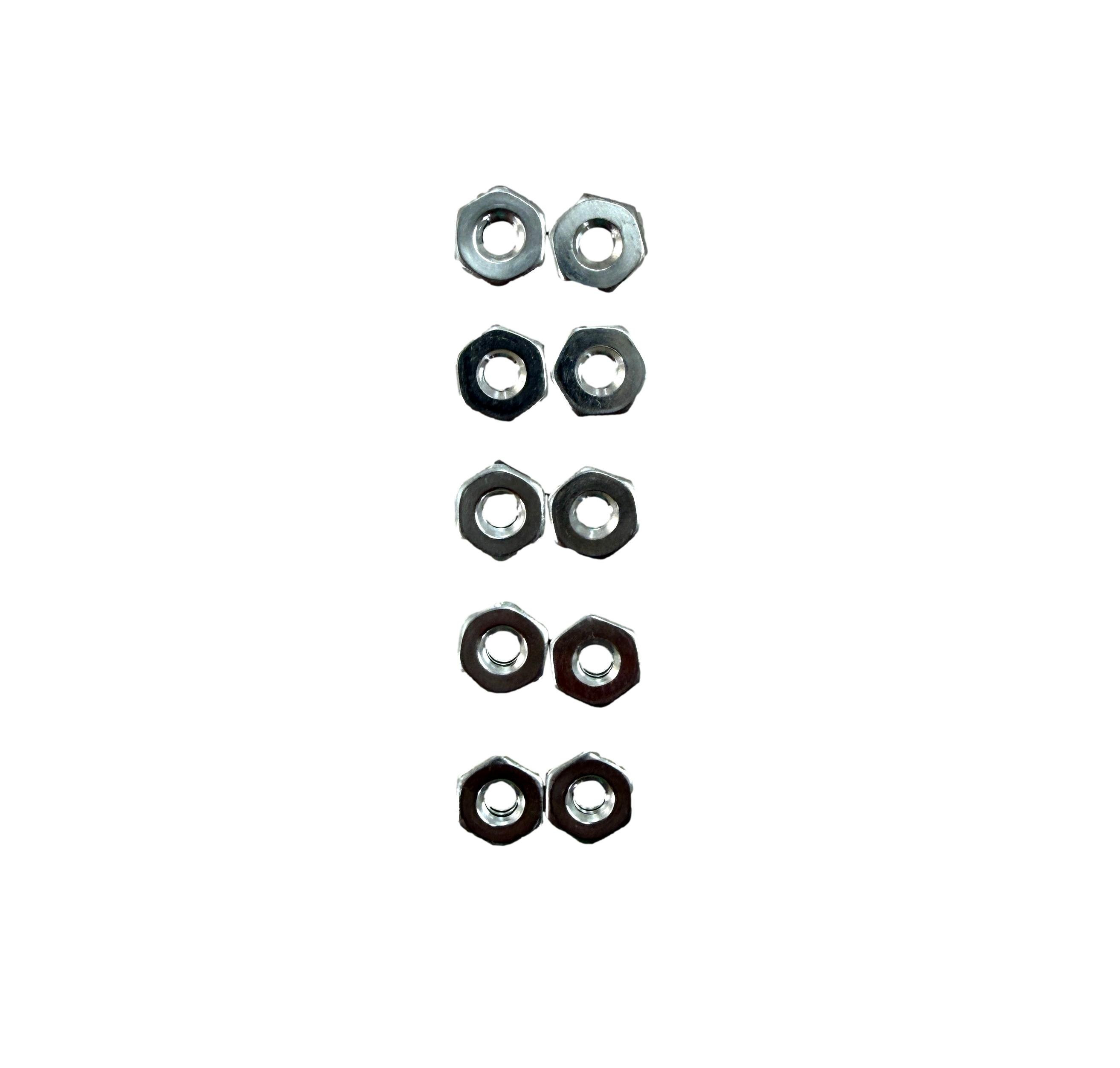Acorn 0302-011-001 HEX Nut 6-32 ST. ST'L 300 Series (10 Pack)