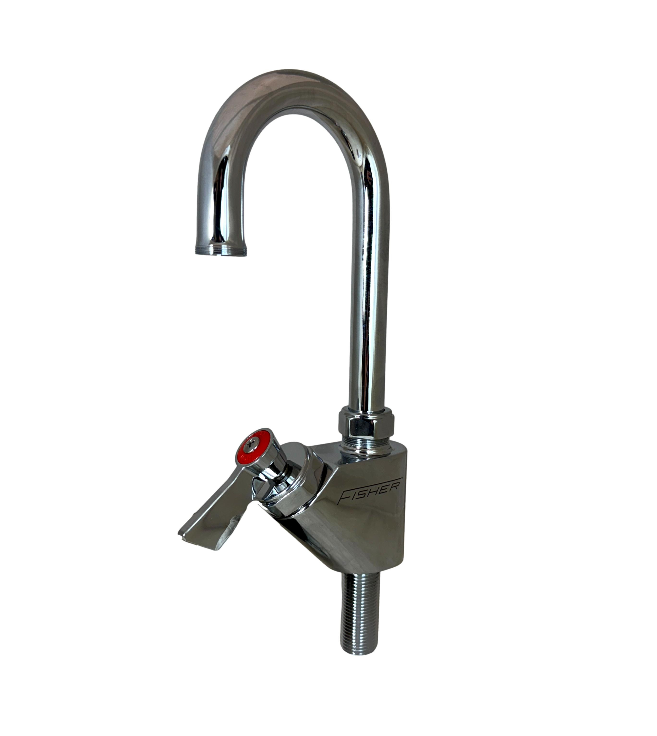 Fisher 18560 Single 2.2 GPM Deck Faucet with 6" Gooseneck and Lever Handle