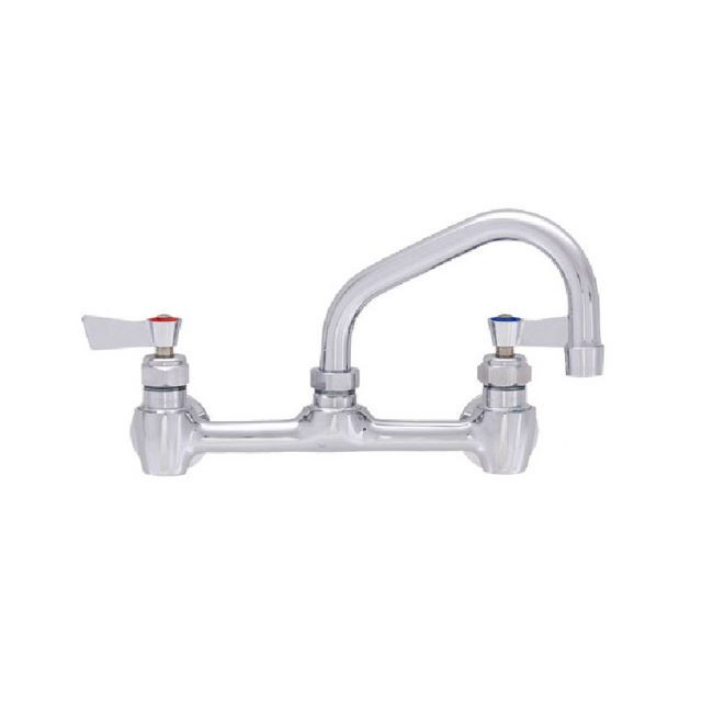 Fisher 53121 Stainless Steel 8" Adjustable Wall Faucet with 10" Swing Spout