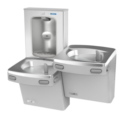 Oasis PG8EBFSL Stainless Steel Dual Drinking Fountain with Bottle Filler