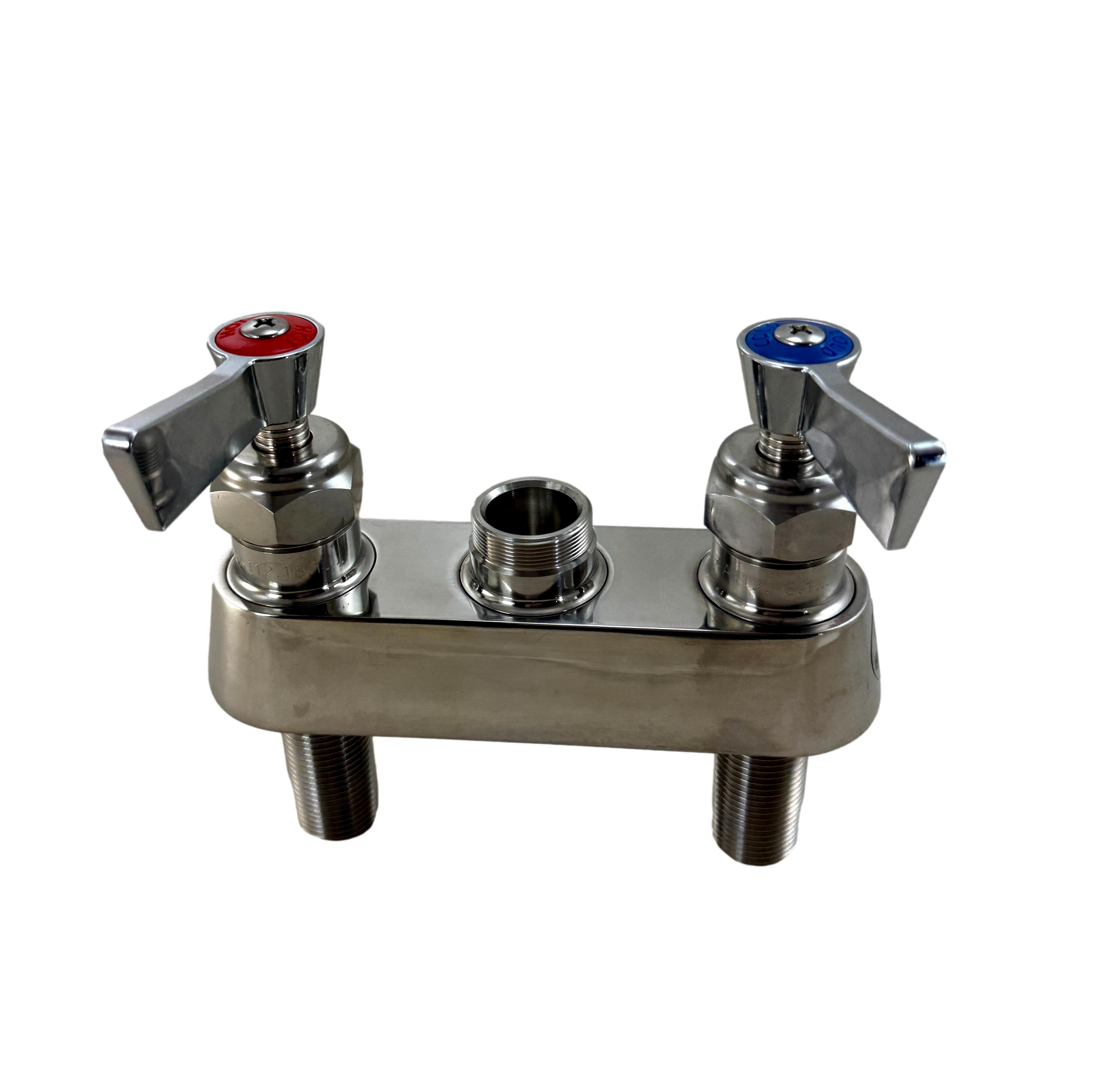 Fisher 73191 4" Deck Control Valve with Check Stems, Lever Handles, Swivel Outlet