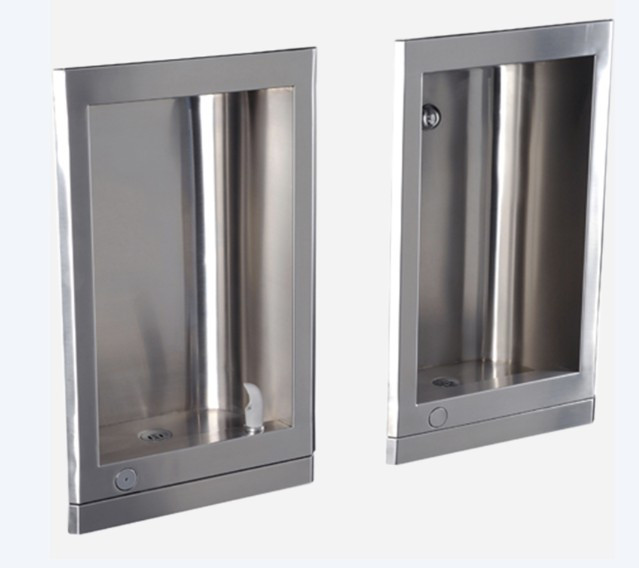 Murdock A481400F-CUSP Recessed Drinking Fountain with Cuspidor and Flexible Bubbler
