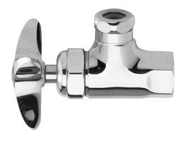 Fisher 1790-1 Polished Chrome Angle Stop 1/2"M x 1/2"F
