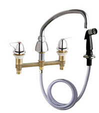 Chicago 200-A1000XKABCP Concealed Sink Hot and Cold Water Faucet with Side Spray