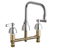 Chicago 201-ADB6AE3ABCP Concealed Hot and Cold Water Sink Faucet