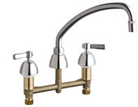 Chicago 201-AE29XKABCP Concealed Hot and Cold Water Sink Faucet