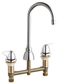 Chicago 201-AGN2AE3-1000AB Concealed Hot and Cold Water Sink Faucet