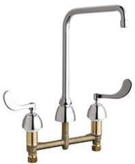 Chicago 201-AHA8-317ABCP Concealed Hot and Cold Water Sink Faucet
