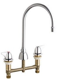 Chicago 201-GN8AE29-1000AB Concealed Hot and Cold Water Sink Faucet