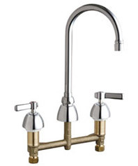 Chicago 201-RSGN2AE3VXKAB Concealed Hot and Cold Water Sink Faucet