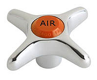 Chicago 204-AIRJKCP 2-1/2" Metal Cross Handle w/ Air Index Button