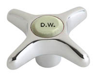 Chicago 204-DWJKCP 2-1/2" Metal Cross Handle w/ Distilled Water Index Button
