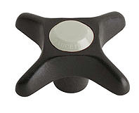 Chicago 205-PLJKNF 2-1/2" Plastic Cross Handle w/ Plain Index Button