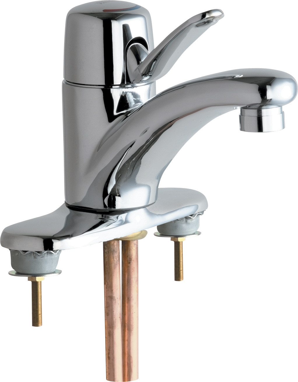 Chicago 2200-4E2805ABCP Single Lever Hot and Cold Water Mixing Sink Faucet