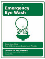 Guardian 250-007G Eyewash Sign