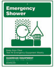 Guardian 250-009G Drench Shower Sign
