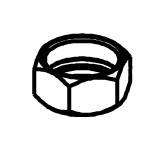 Chicago 2500-008JKRBF Nut For 2500 TempShield Fitting