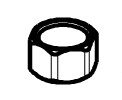 Chicago 2500-011JKRBF Nut & Cap For 2500 TempShield Fitting