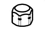 Chicago 2500-012JKRBF Nut & Cap For 2500 TempShield Fitting
