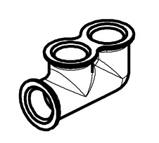 Chicago 2500-017JKRBF Twin ELL For 2500 TempShield Fitting