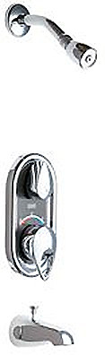 Chicago 2500-CP TempShield Thermostatic/Pressure Balancing Tub & Shower Valve