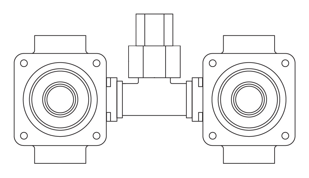 Acorn 2590-201-001 Hot & Cold 2.5 Gpm Plastic Valve Body Assembly Only