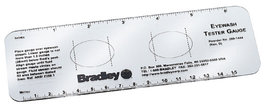 Bradley 269-1444 Eyewash Test Gauge