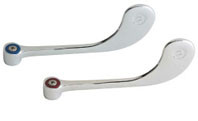Chicago 319-PRJKCP 6" Elbow Blade Handles w/ Hot & Cold Index Buttons