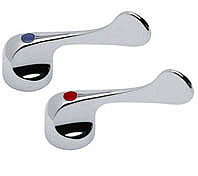Chicago 320-PRJKCP 3-3/4" Canopy Wing Handles w/ Hot & Cold Index Buttons
