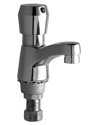 Chicago 333-E2805-665PSHAB E-Cast Lavatory Metering Faucet