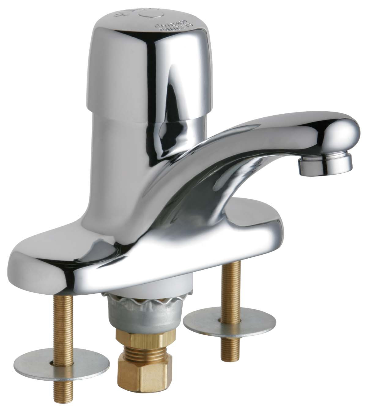 Chicago 3400-ABCP E-Cast Lavatory Metering Faucet
