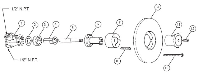 Bradley Bradtrol Shower Valve For Individual Showers Parts Breakdown 
